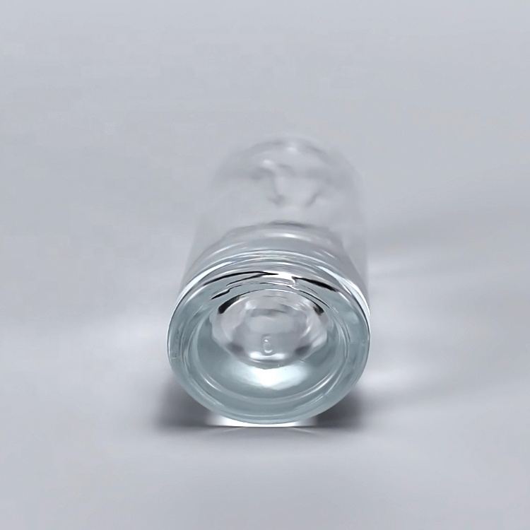 Cosmetic Flat Shoulder Frosted 30Ml Glass Bottle With Pump Or Dropper Cap