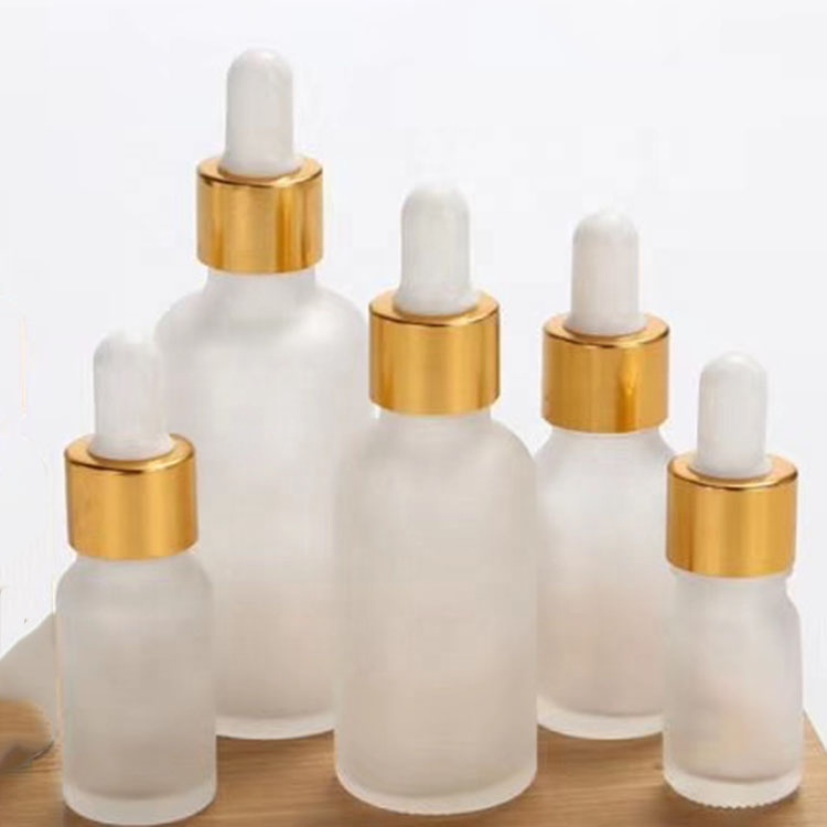 Cosmetic Frosted 5ml 10ml 15ml 20ml 30ml 50ml 100ml Clear Glass Essential Oil Perfume Bottle with Dropper Sprayer