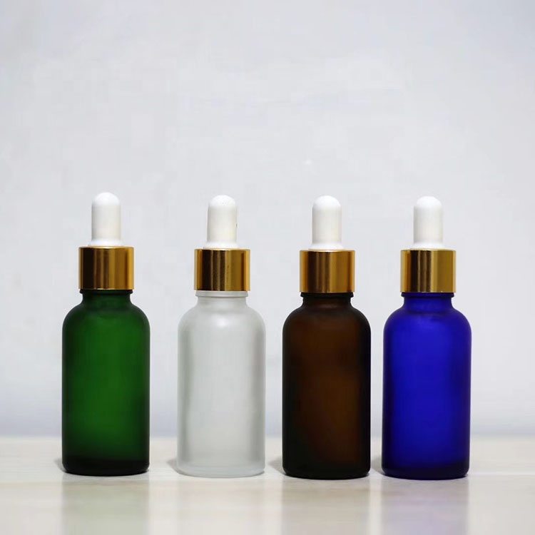 Cosmetic Frosted 5ml 10ml 15ml 20ml 30ml 50ml 100ml Clear Glass Essential Oil Perfume Bottle with Dropper Sprayer