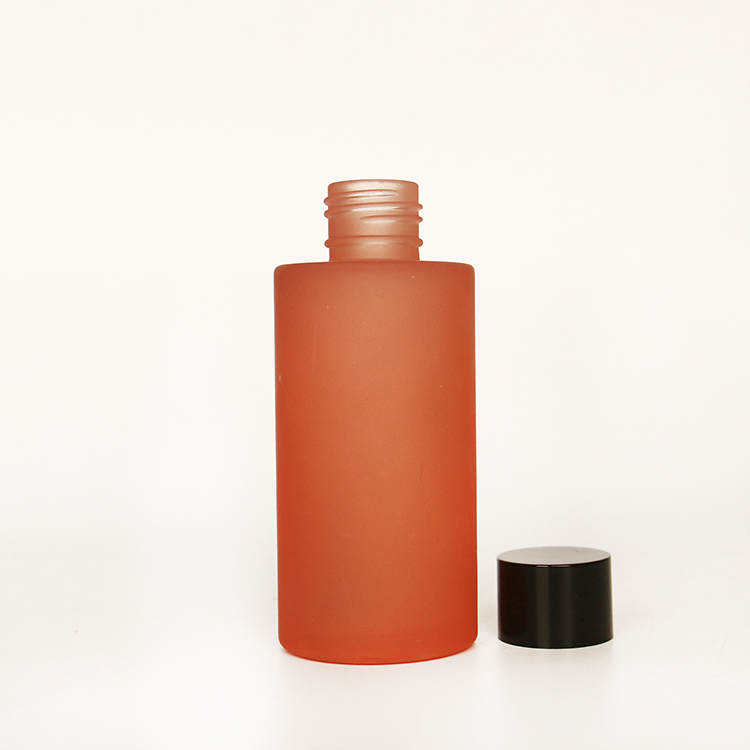 Cosmetic Frosted Packaging 100ml Glass Lotion Bottle Serum Emulsion Glass Bottle With Cap