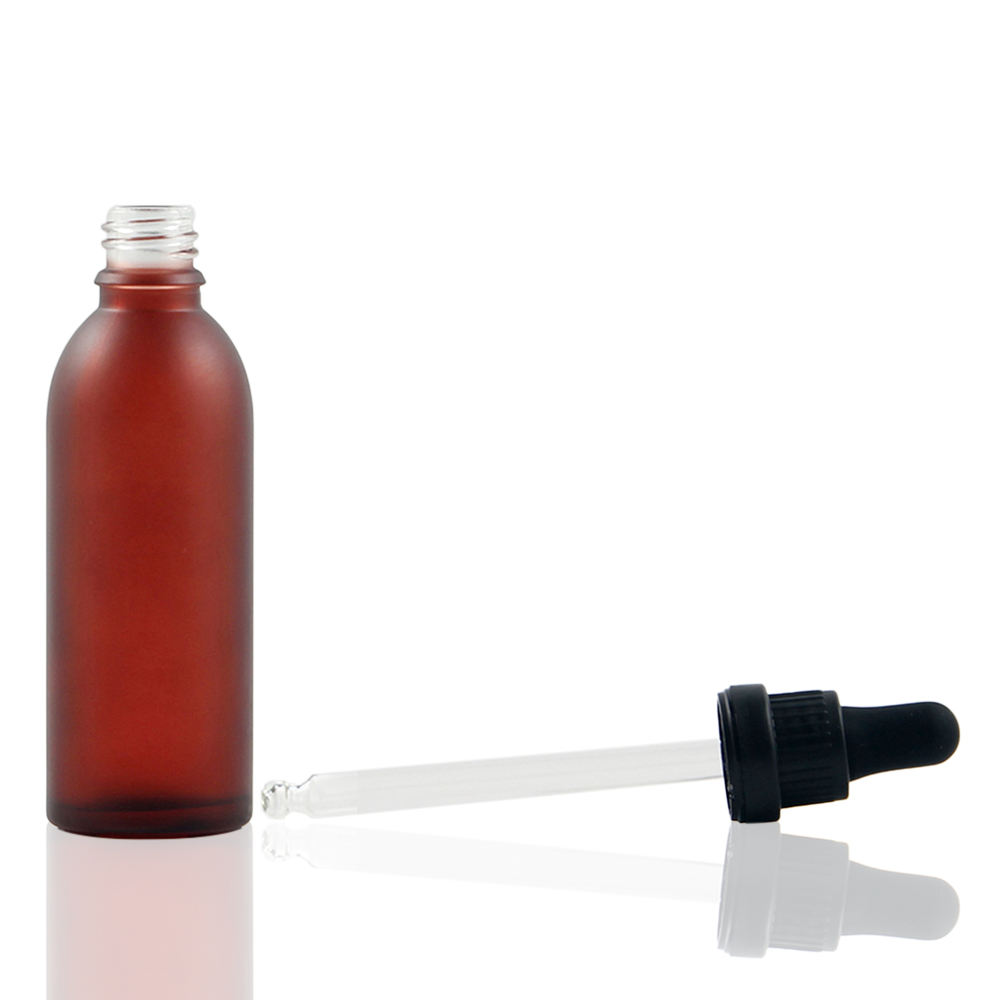 Cosmetic Glass Bottle Manufacture 60ml, Dropper Bottle With Anti-theft Cover