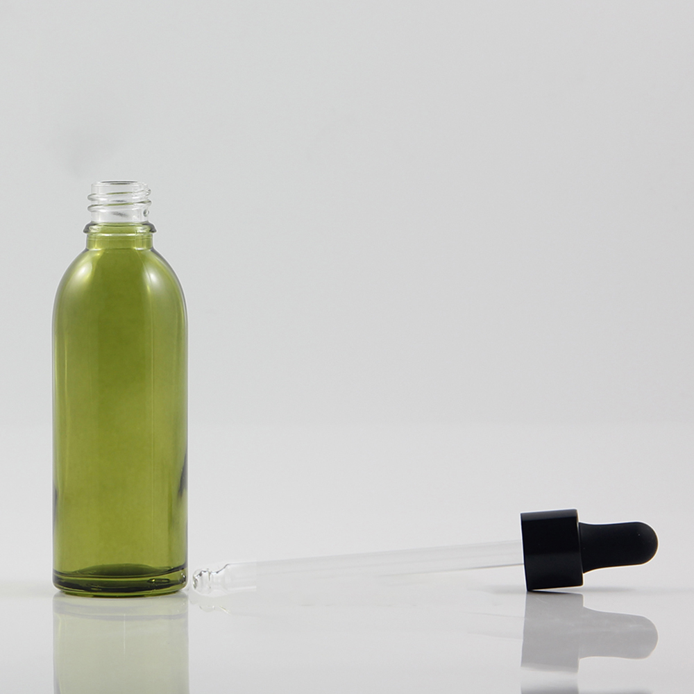 Cosmetic Glass Bottle Manufacture 60ml, Dropper Bottle With Anti-theft Cover