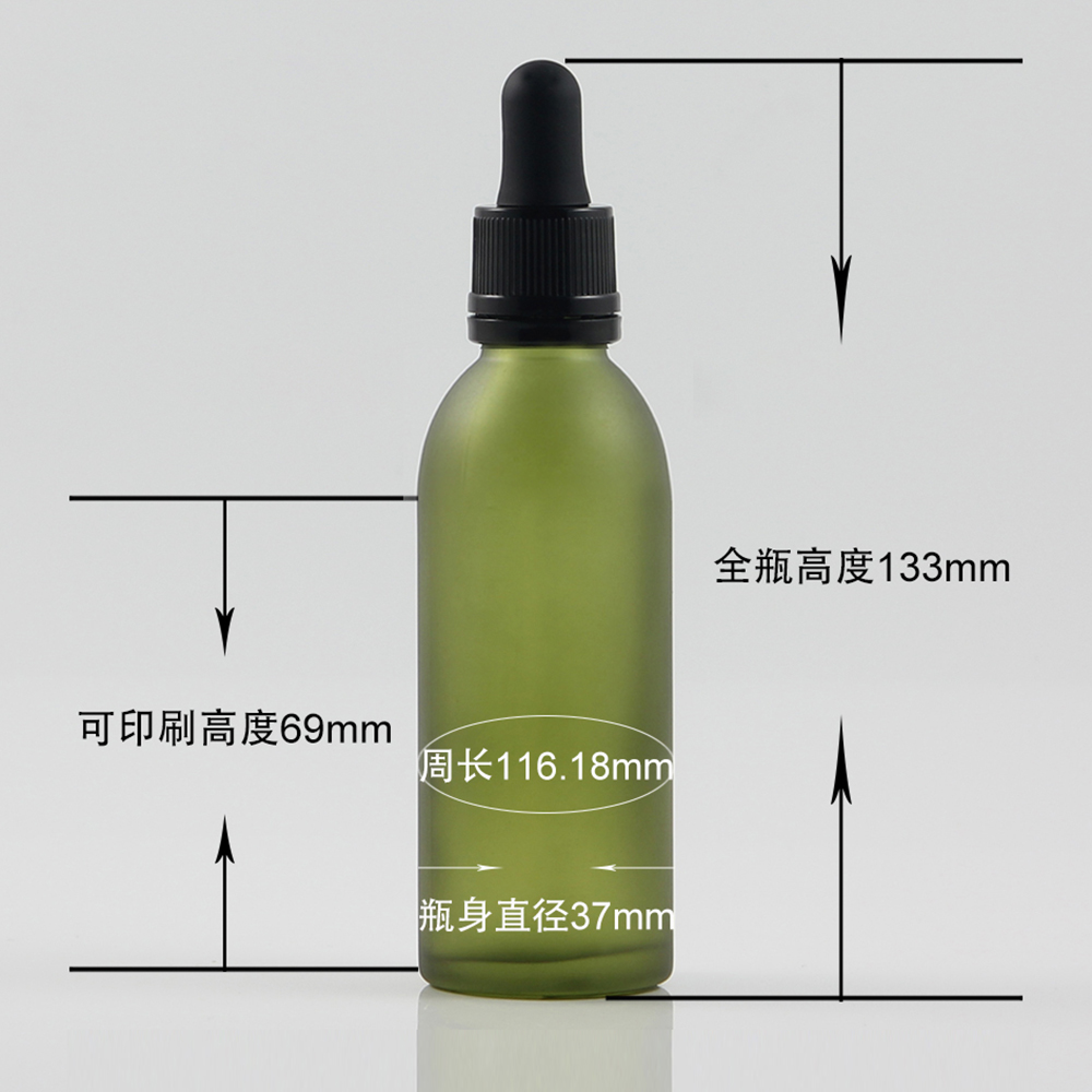 Cosmetic Glass Bottle Manufacture 60ml, Dropper Bottle With Anti-theft Cover
