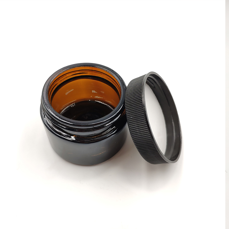 Cosmetic Glass Cream Jar with Lid, Glass 7ml 15ml 20ml 30ml 50ml 100ml Amber Brown Pot