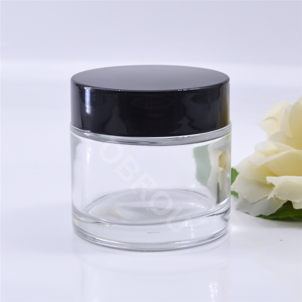 Cosmetic Glass Jar 5g 10g 15g 20g 25g Clear Small Glass Cream Jars 30g 50g 60g 100g Glass Jar Wholesale