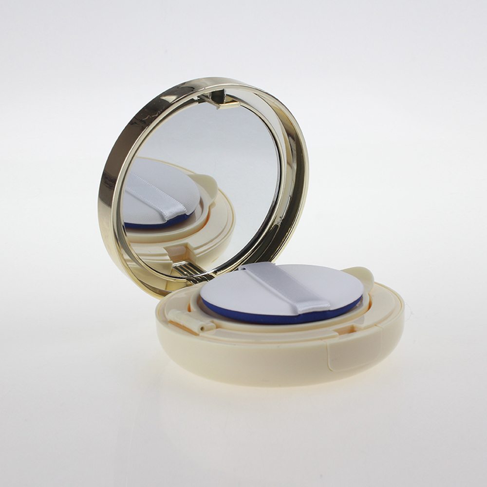 Cosmetic Gold Case with Mirror for Liquid Foundation, makeup foundation container