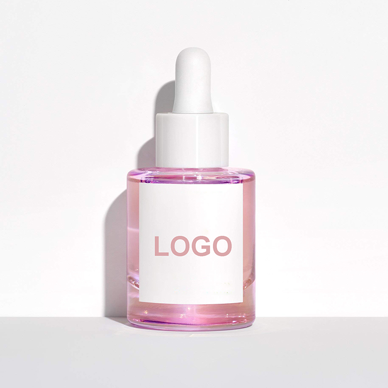 Cosmetic Hair Oil Serum Glass Pink Eye Dropper Tincture Bottle 30ml Gotero De Vidrio