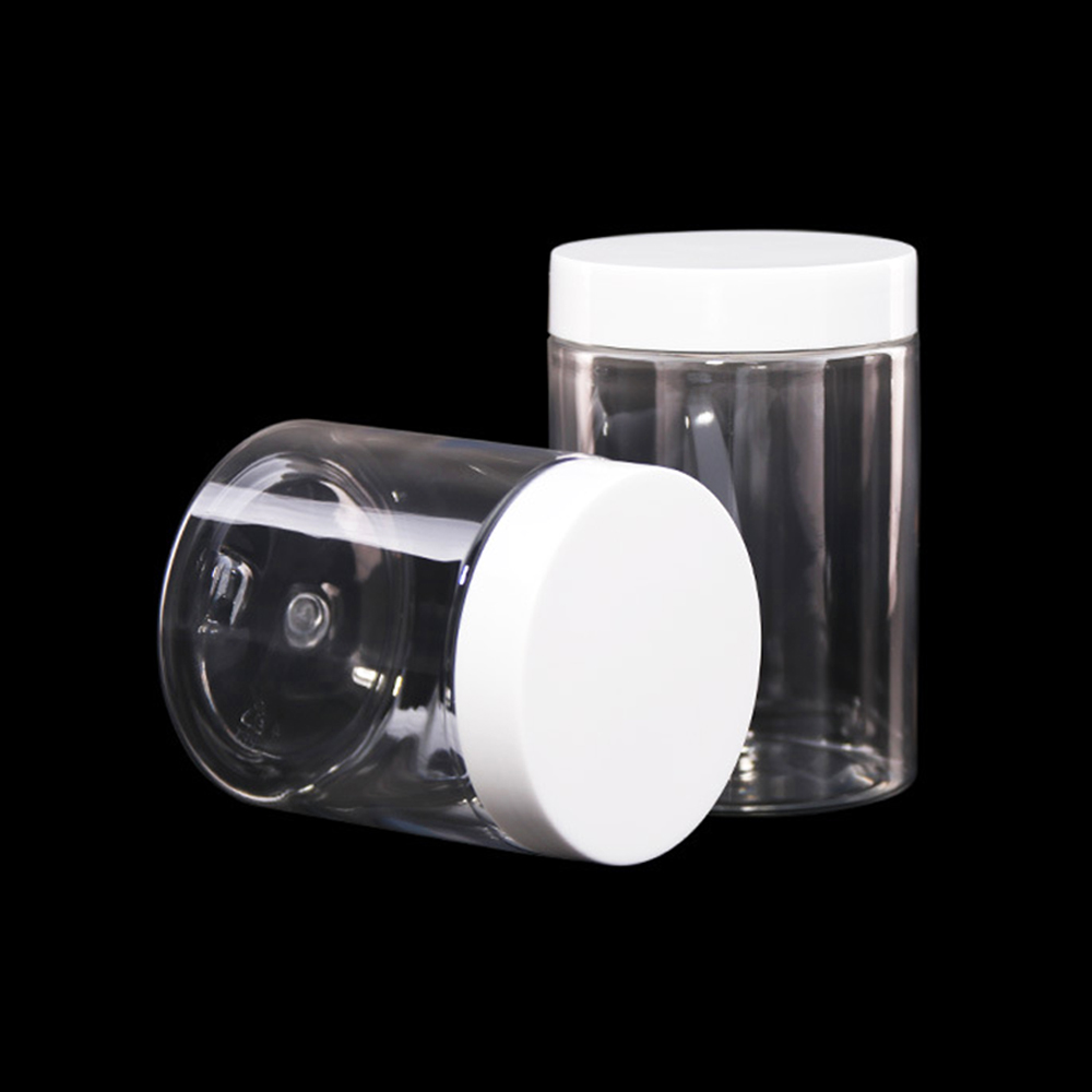 Cosmetic Hair Wax Conditioner Empty Body Butter Plastic Containers Clear Plastic Cream Jar Wide Mouth Jars 68mm