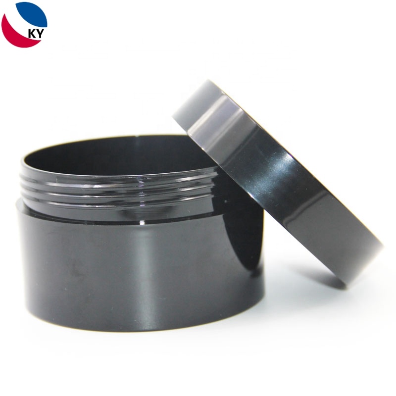 Cosmetic Jar Body Scrub Jars Matte Black 250G Skin Care Cream Pet Plastic with Custom Labelling