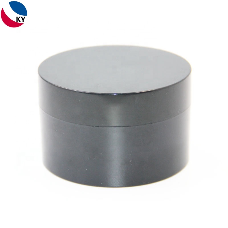 Cosmetic Jar Body Scrub Jars Matte Black 250G Skin Care Cream Pet Plastic with Custom Labelling