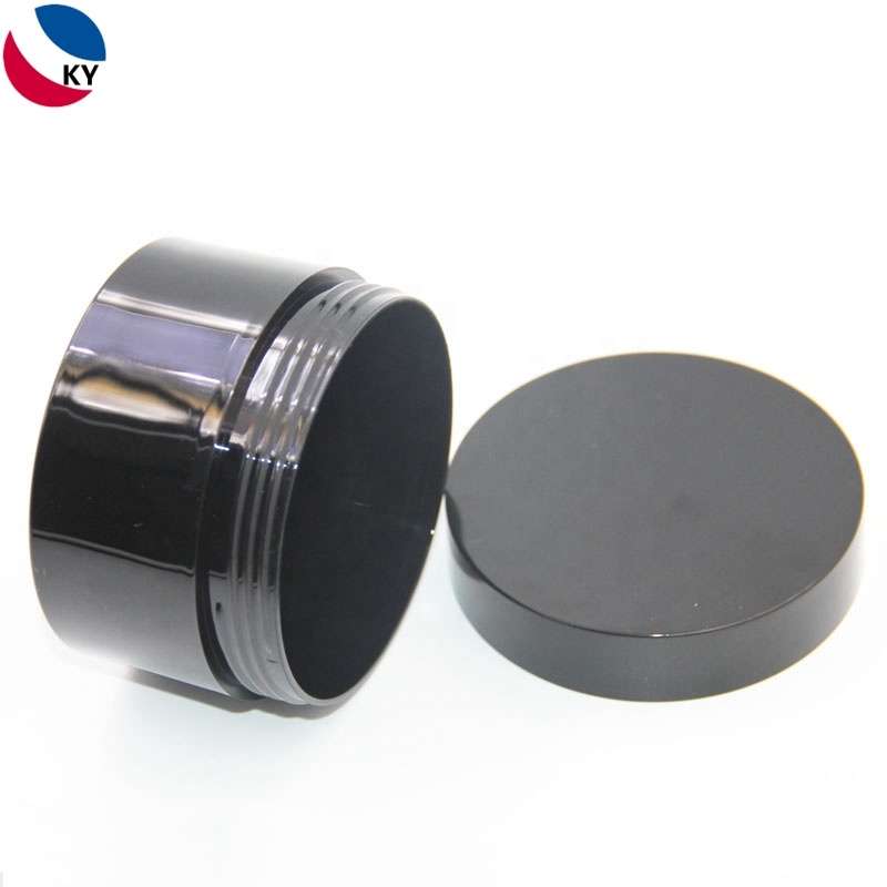 Cosmetic Jar Body Scrub Jars Matte Black 250G Skin Care Cream Pet Plastic with Custom Labelling