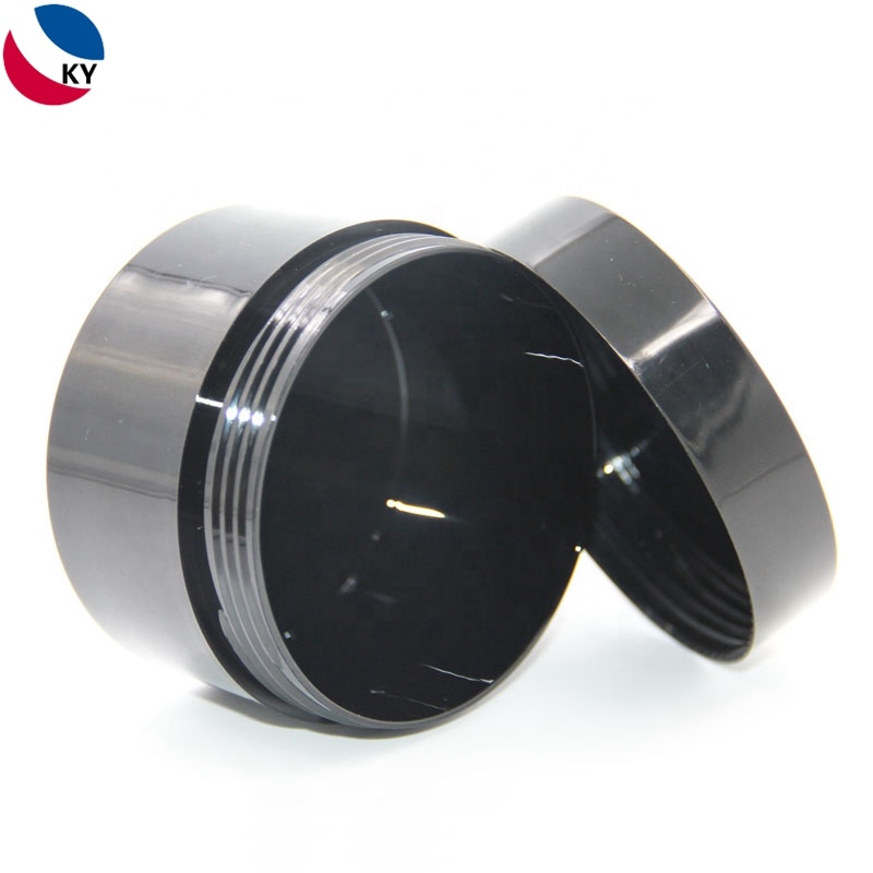 Cosmetic Jar Body Scrub Jars Matte Black 250G Skin Care Cream Pet Plastic with Custom Labelling