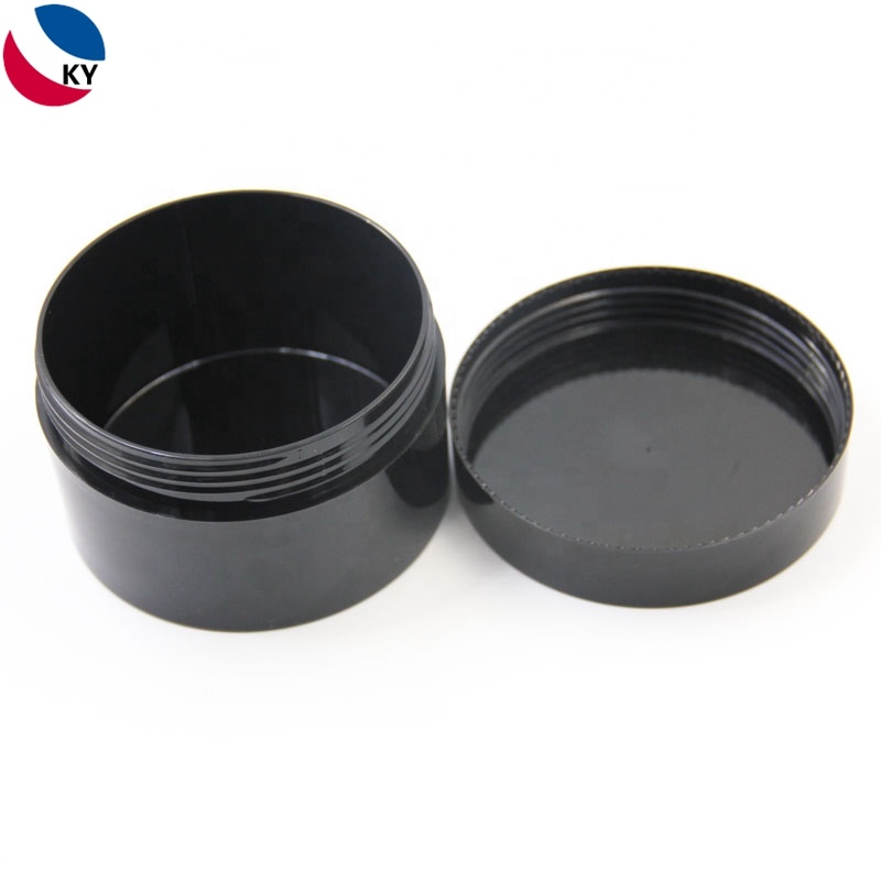 Cosmetic Jar Body Scrub Jars Matte Black 250G Skin Care Cream Pet Plastic with Custom Labelling