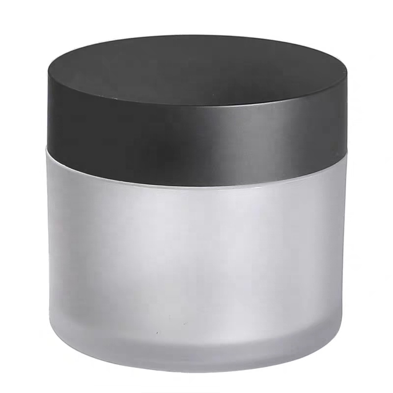 Cosmetic Jars Cream Wooden Bamboo Glass 50g Acrylic Body Bottle Cap Pcs Color Empty Material Skin