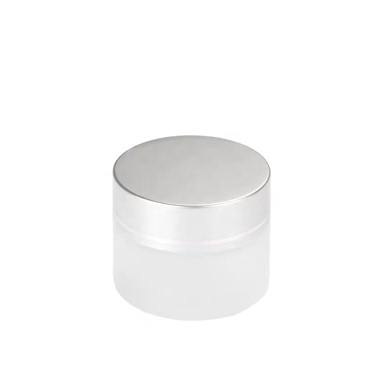 Cosmetic Jars Cream Wooden Bamboo Glass 50g Acrylic Body Bottle Cap Pcs Color Empty Material Skin