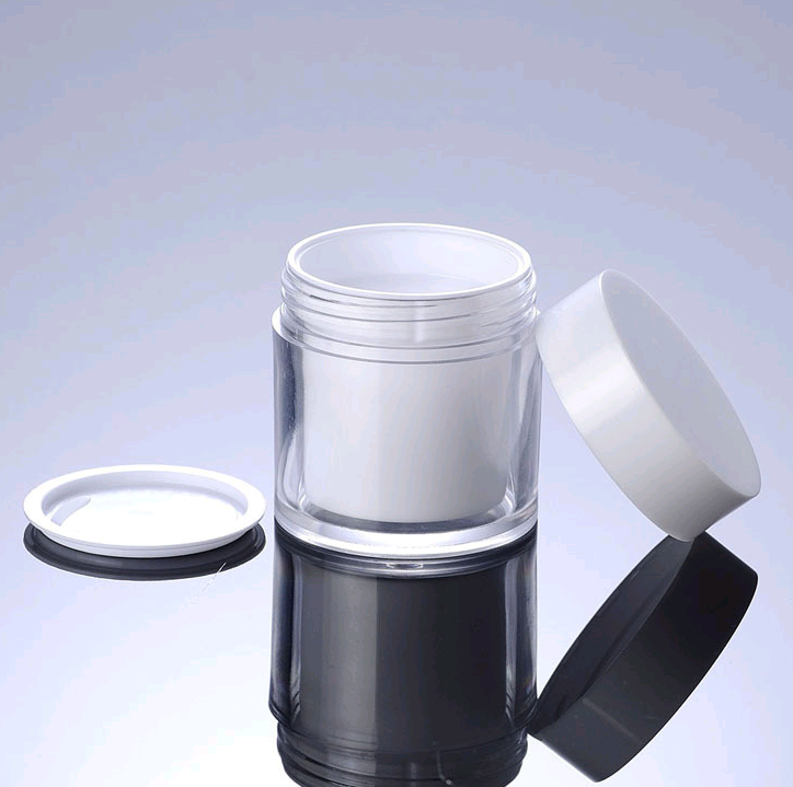 Cosmetic Jars White Round 2 Oz Plastic Good Quality Colorful Cute Skin Care Cream PS Plastic 50g Recyclable SUNSHINE Palstic