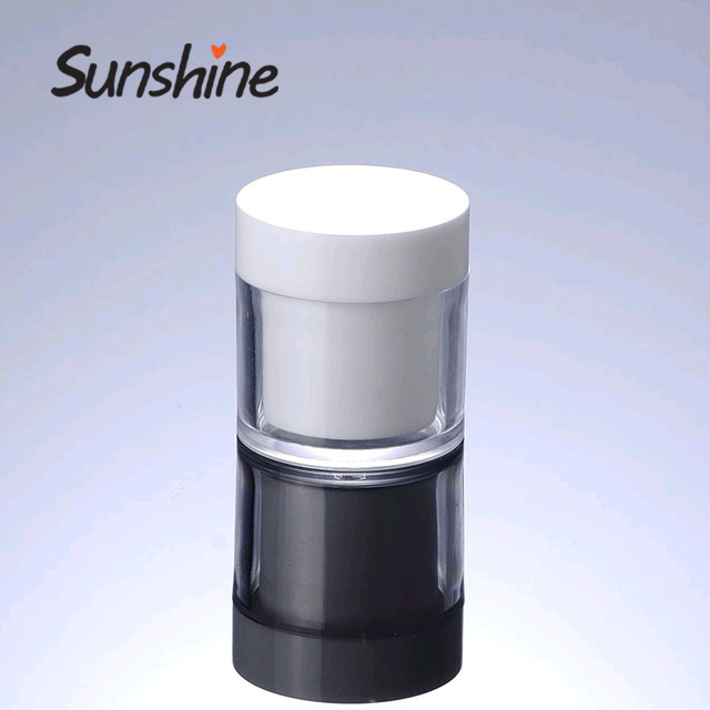 Cosmetic Jars White Round 2 Oz Plastic Good Quality Colorful Cute Skin Care Cream PS Plastic 50g Recyclable SUNSHINE Palstic