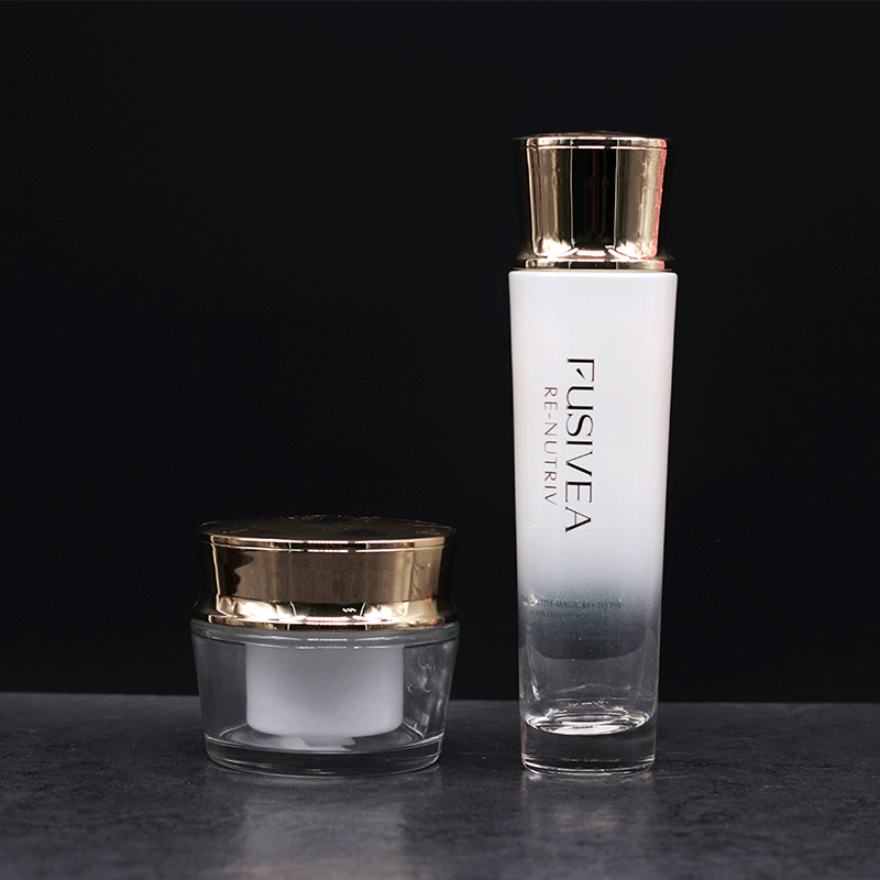 Cosmetic Luxury 30ml 100ml 120ml Glass Bottle Lotion Pump Bottle For Skin care