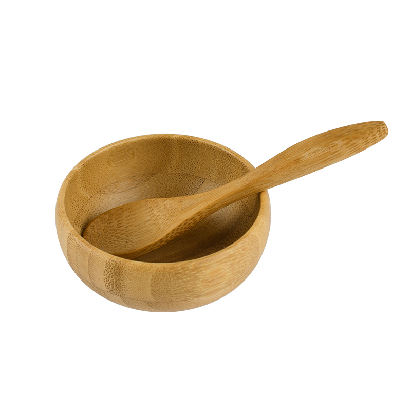 Cosmetic Makeup Beauty Tool  Skin Care Tool Set Bamboo Homemade Facial PACK Bowl with Mixing Spoon