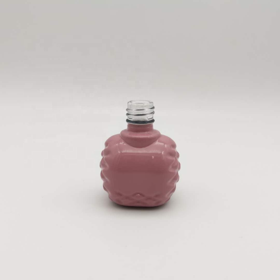 Cosmetic Nail Gel Polish Bottle Packaging Pink Bow Kids Nail Polish Cute Bottle 9ml Nail Polish Bottle Containers Made In China