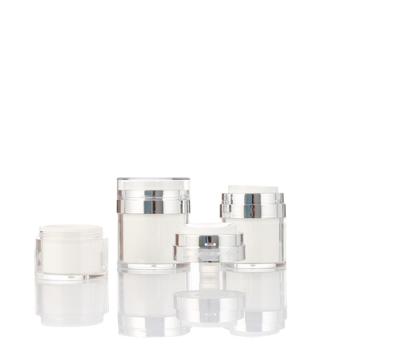 Cosmetic PMMA Plastic Refillable Cream Jar Acrylic Cream Jar 50g Empty Emulsion Jar