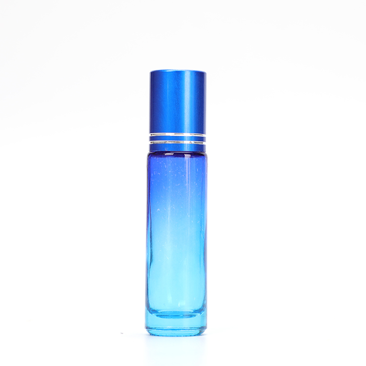 Cosmetic Packaging 10ml Gradient Rose Gold Lip Oil Container Roll on Bottle