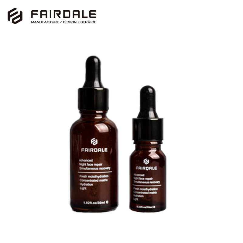 Cosmetic Packaging 15ml 30ml 60ml 125ml 200ml Black Glass Spray Bottles Full Set Frosted Amber Glass Bottle With Black Pump