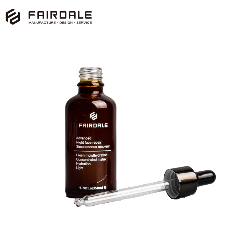 Cosmetic Packaging 15ml 30ml 60ml 125ml 200ml Black Glass Spray Bottles Full Set Frosted Amber Glass Bottle With Black Pump