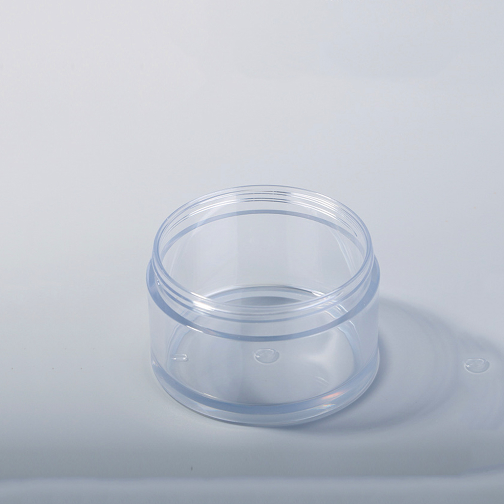 Cosmetic Packaging 30g 50g 100g 150g 200g Clear PET Plastic Cream Jar With Plastic Lid