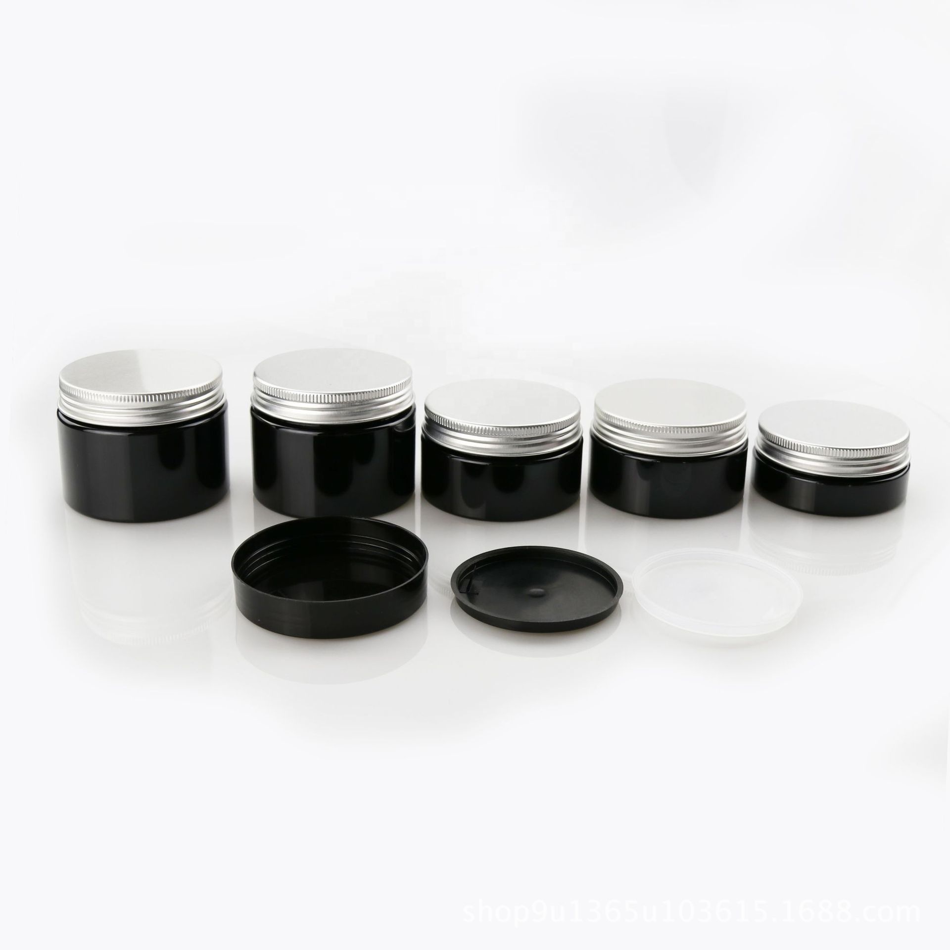 Cosmetic Packaging 30ml 50ml 100ml 200ml 250ml Cream Jar Amber Plastic PET Container with lid