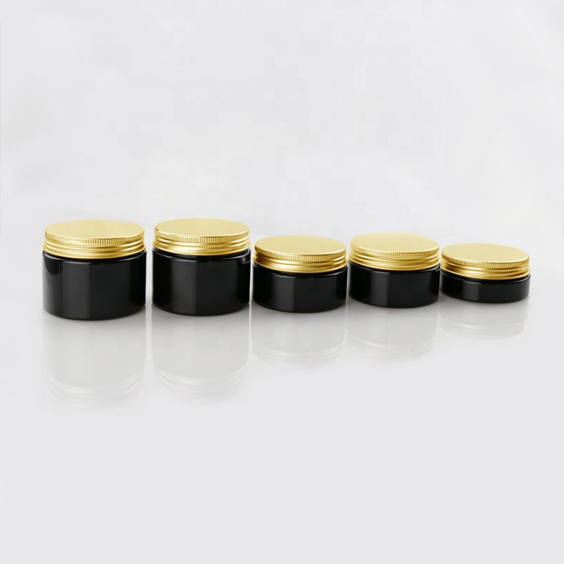 Cosmetic Packaging 30ml 50ml 100ml 200ml 250ml Cream Jar Amber Plastic PET Container with lid