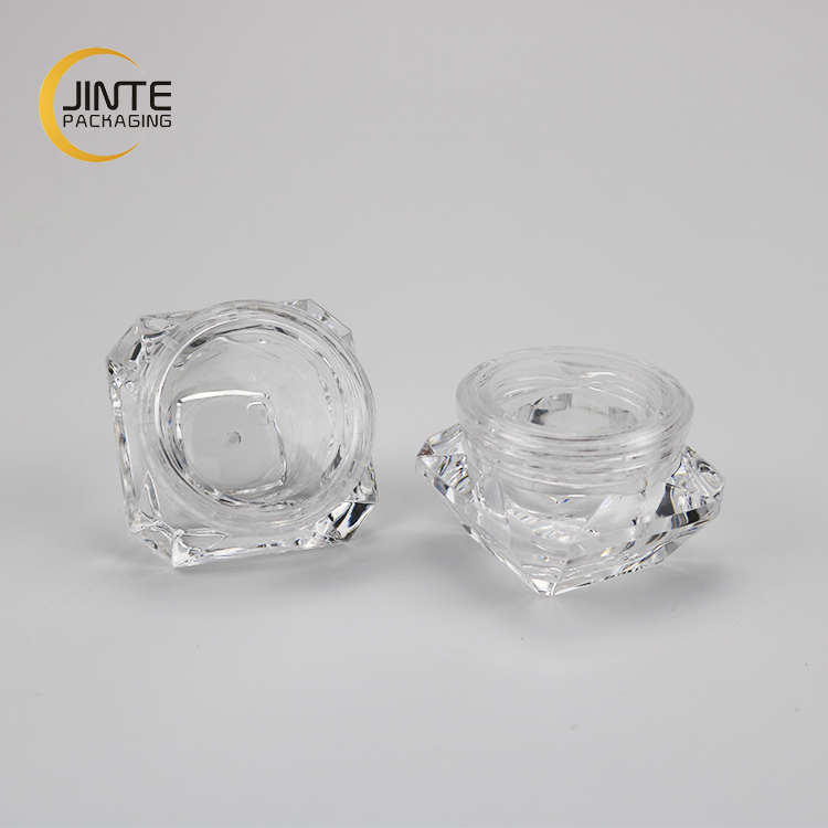 Cosmetic Packaging 3ml 5ml 10ml 15ml 20ml 30ml 50ml Clear Diamond Acrylic Jar