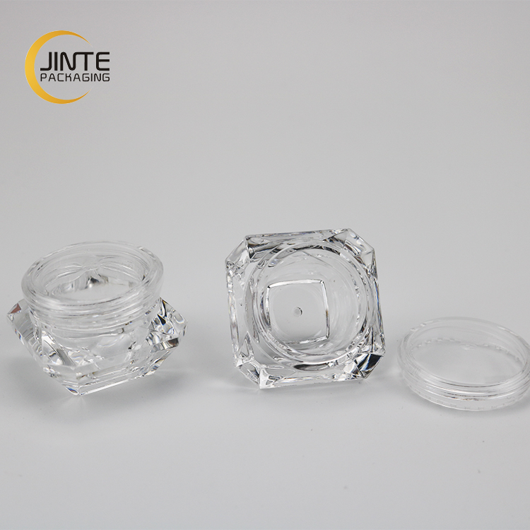 Cosmetic Packaging 3ml 5ml 10ml 15ml 20ml 30ml 50ml Clear Diamond Acrylic Jar