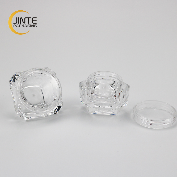 Cosmetic Packaging 3ml 5ml 10ml 15ml 20ml 30ml 50ml Clear Diamond Acrylic Jar