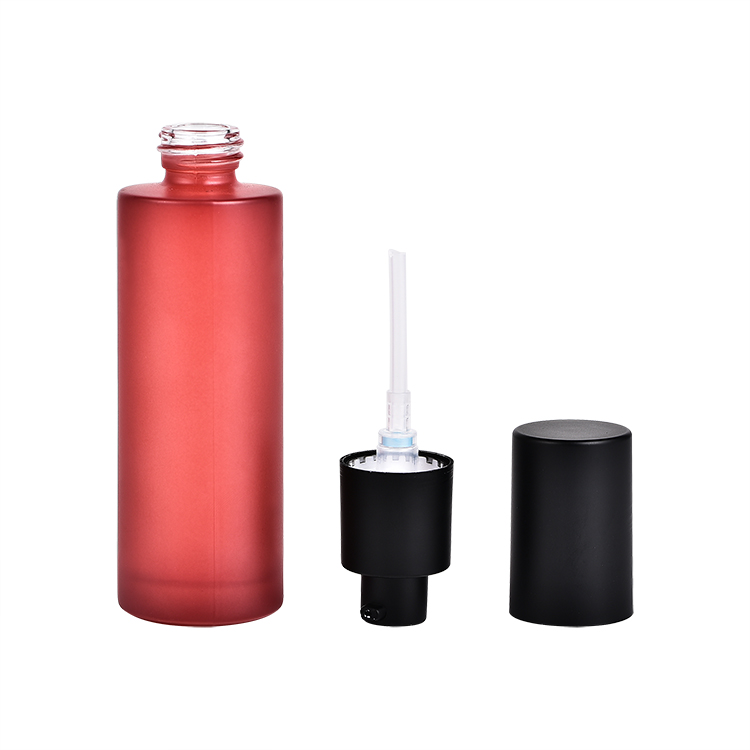 Cosmetic Packaging 40ml 60ml 100ml 120ml Clear Frosted Customized Color Skincare Liquid/Lotion glass bottle