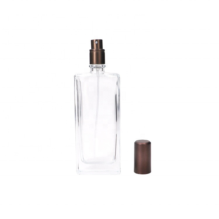 Cosmetic Packaging 50ml Luxury Transparent Glass Perfume Spray Bottle 50ml