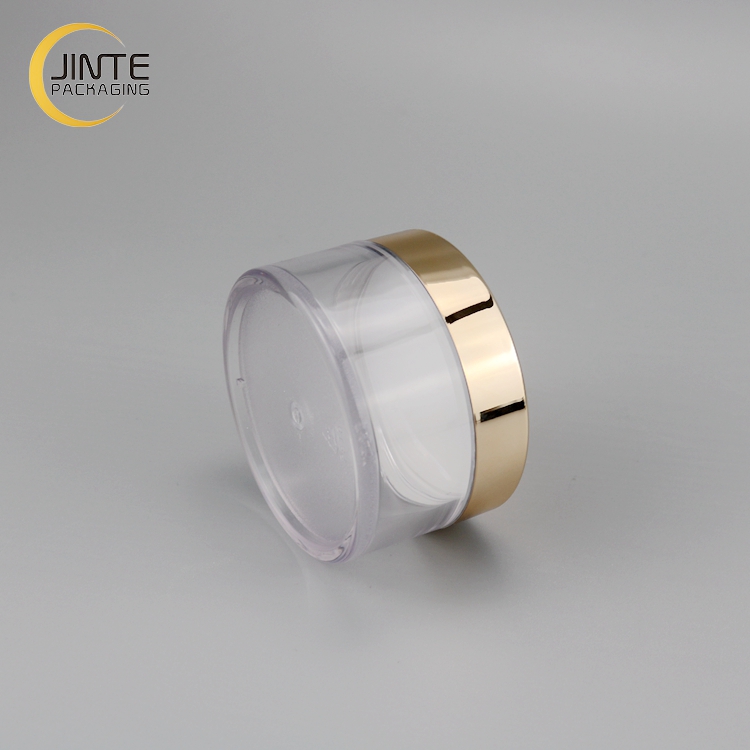 Cosmetic Packaging Clear PETG Plastic Jar with Rose Gold Cap for Cream 8oz 250ml