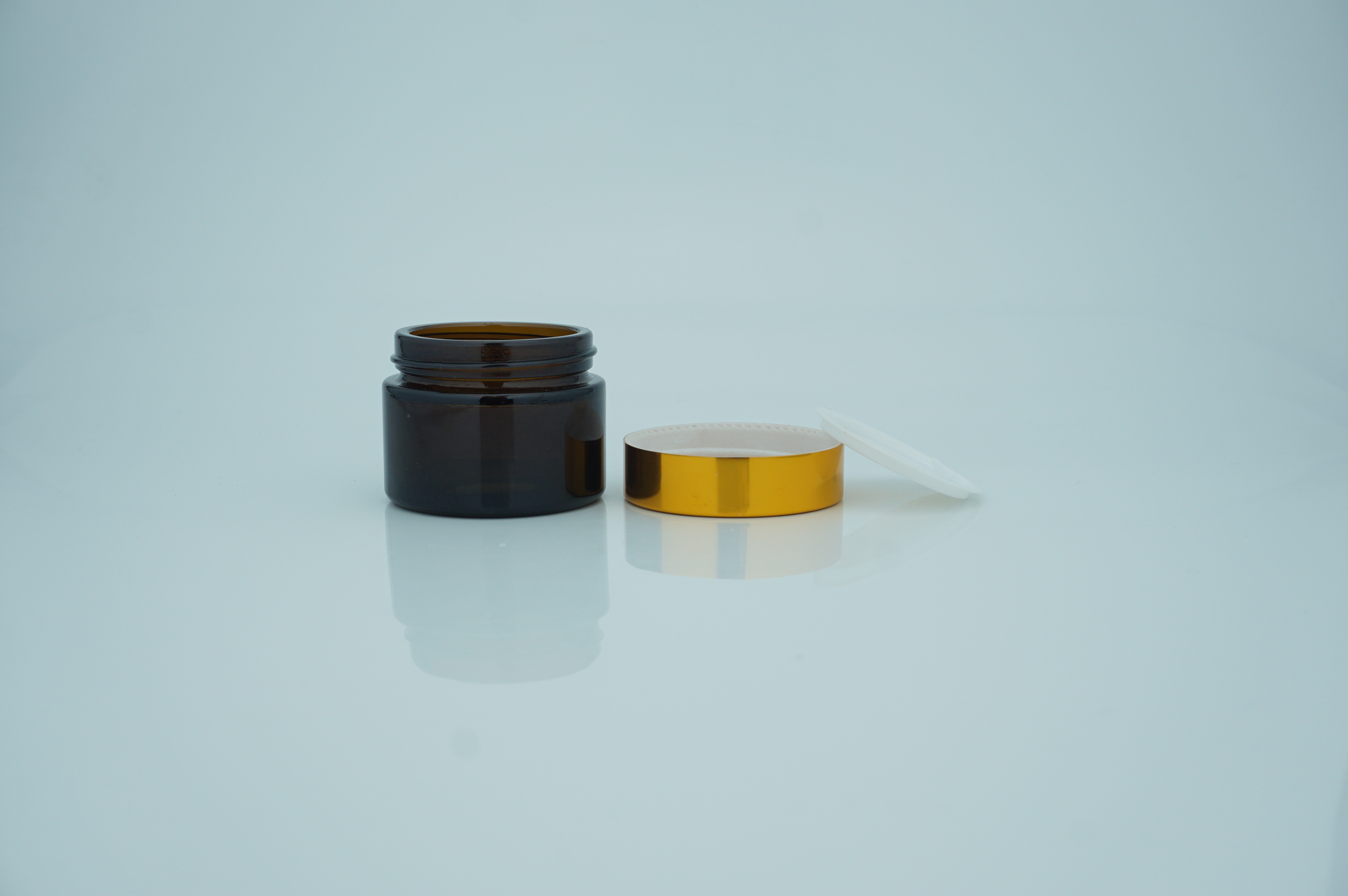 Cosmetic Packaging Cream Cosmetic Glass Jar High Quality 50g Custom Body OEM Bottle Logo Surface Cap Color Printing Accept Skin