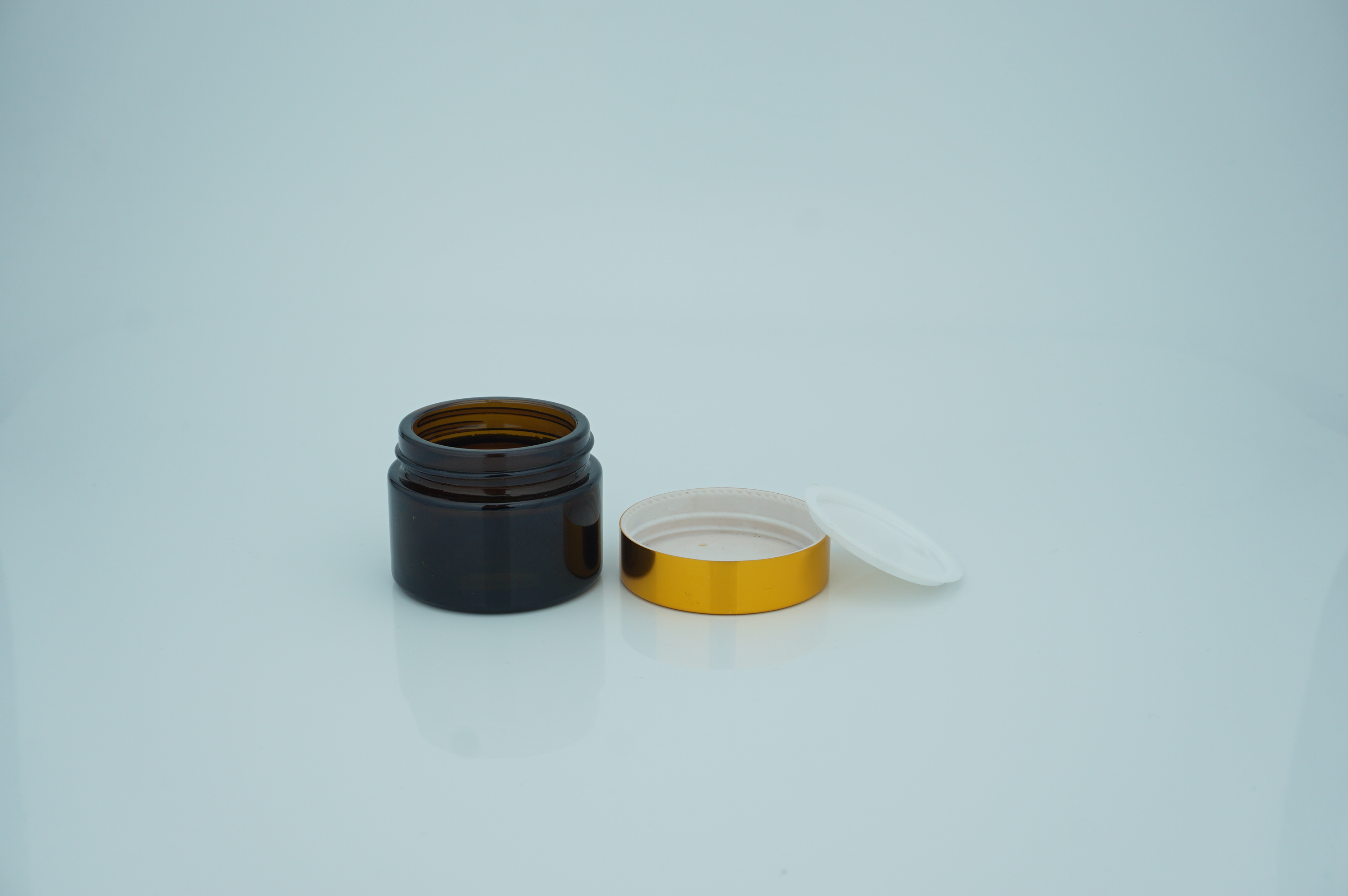 Cosmetic Packaging Cream Cosmetic Glass Jar High Quality 50g Custom Body OEM Bottle Logo Surface Cap Color Printing Accept Skin