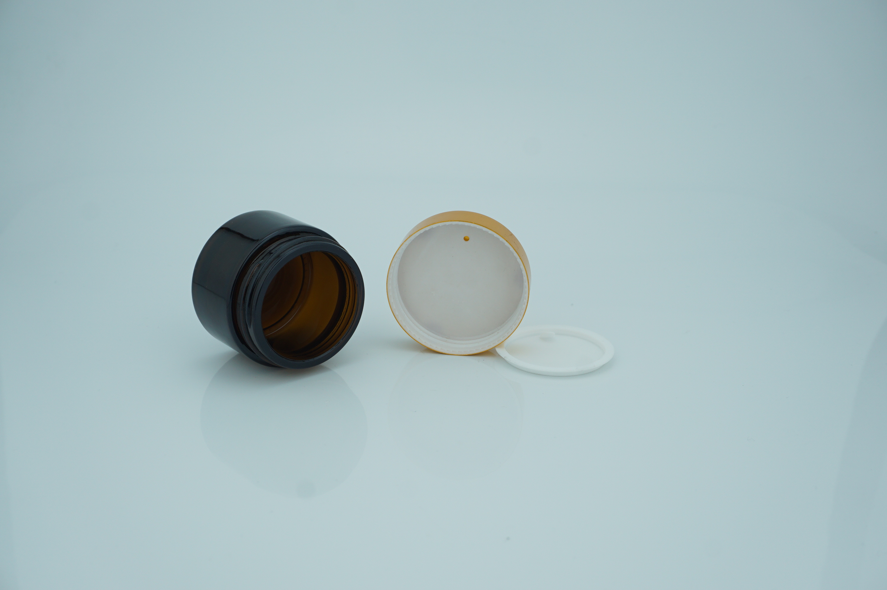 Cosmetic Packaging Cream Cosmetic Glass Jar High Quality 50g Custom Body OEM Bottle Logo Surface Cap Color Printing Accept Skin
