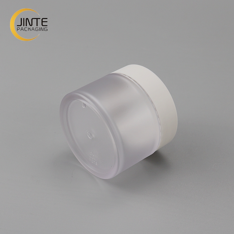 Cosmetic Packaging Cream Pot Frost PETG Plastic Jar for Lip Scrub