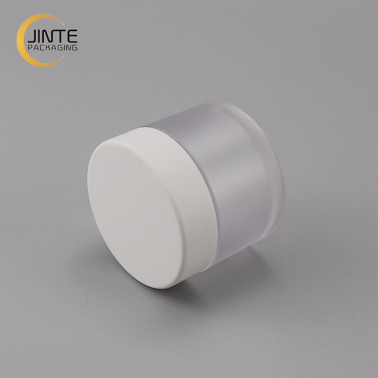 Cosmetic Packaging Cream Pot Frost PETG Plastic Jar for Lip Scrub