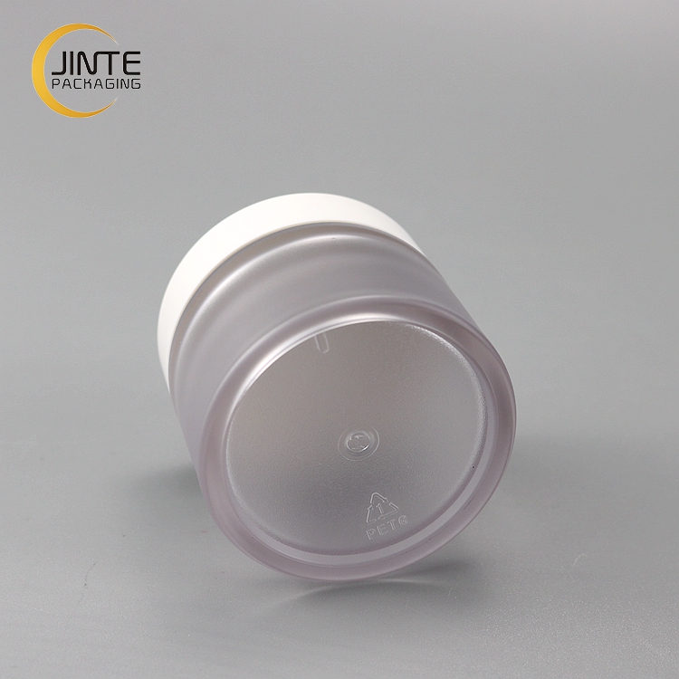 Cosmetic Packaging Cream Pot Frost PETG Plastic Jar for Lip Scrub