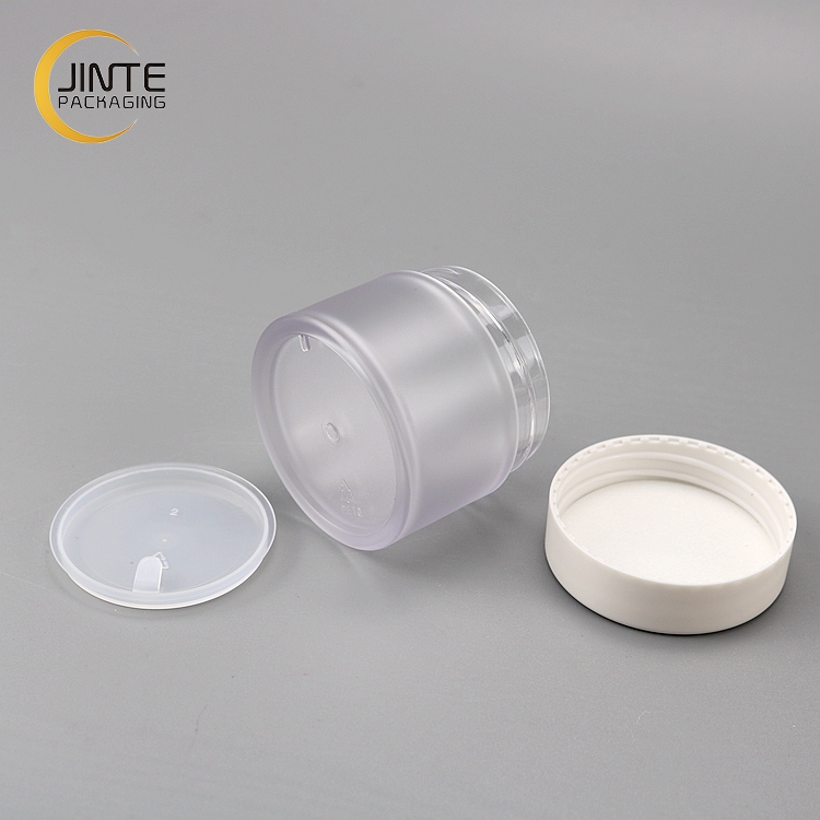 Cosmetic Packaging Cream Pot Frost PETG Plastic Jar for Lip Scrub