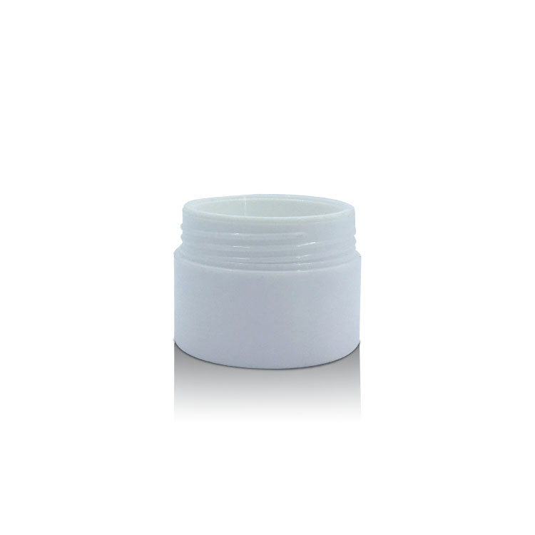 Cosmetic Packaging Empty 30g 50g Round Facial Body Cream Packaging Plastic Containers Jars with Silver Screw Cap