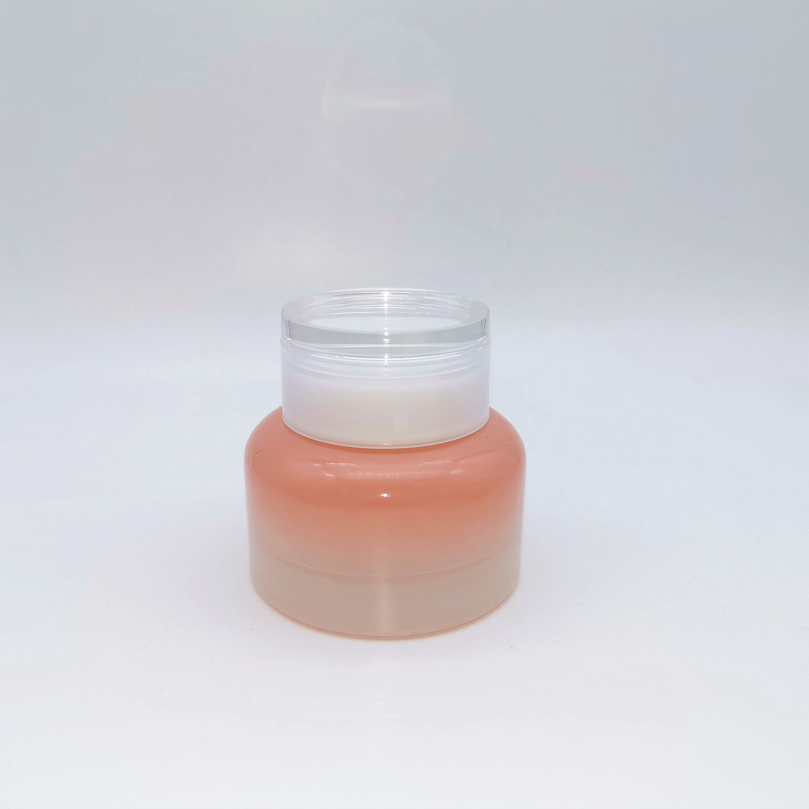 Cosmetic Packaging Glass Pink jar 30g 50g
