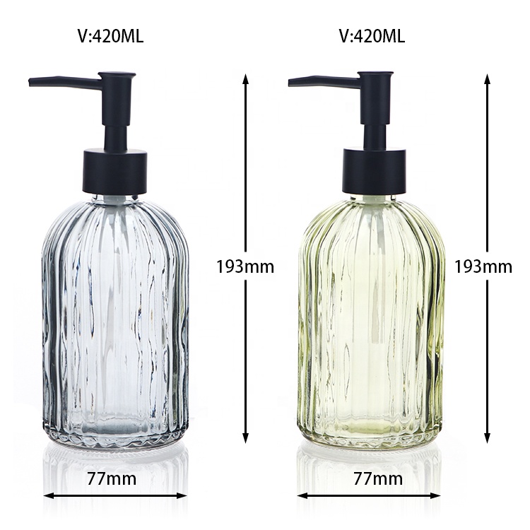 Cosmetic Packaging Hand Wash Soap Foamer Shampoo Glass Bottles Pumps Wholesale