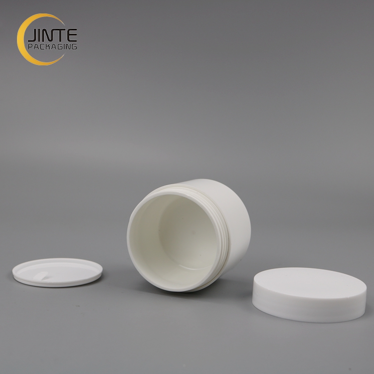 Cosmetic Packaging Jar Double Wall Thick Plastic White PP Jar 50ml