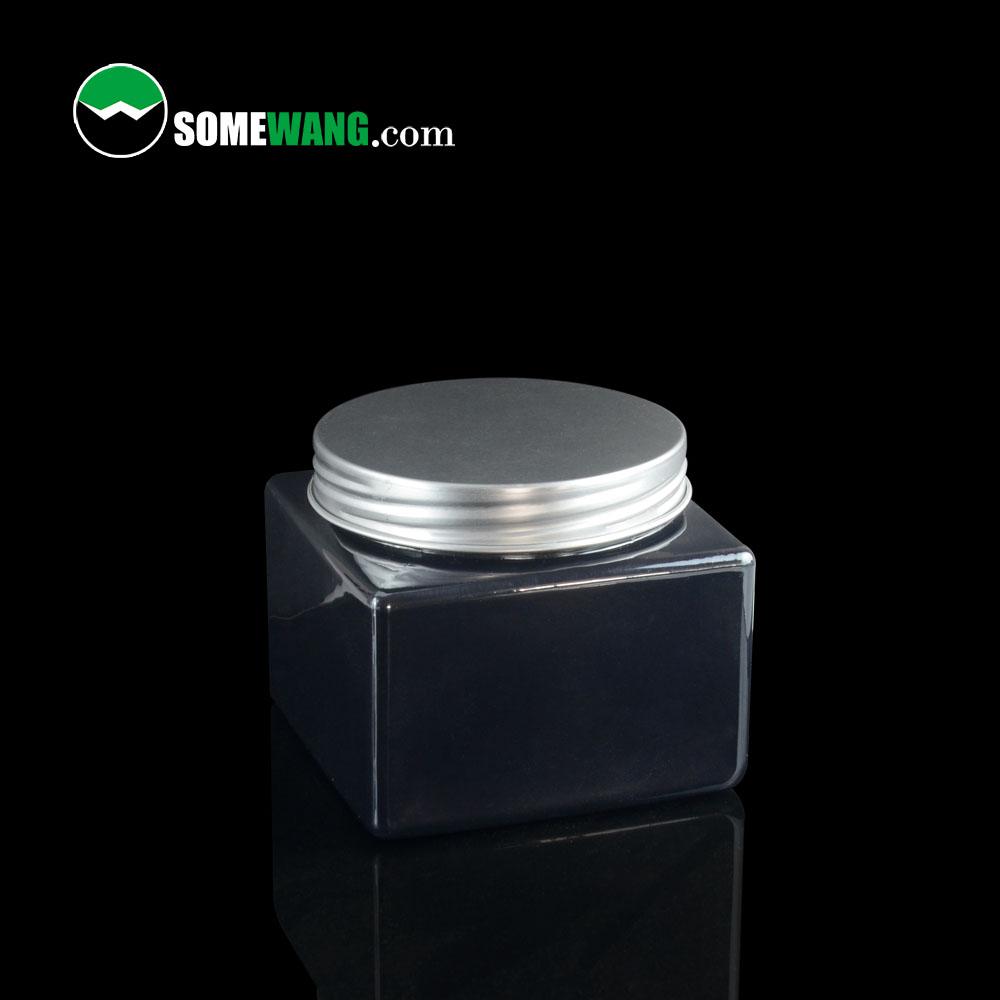 Cosmetic Packaging Manufacturer Square PET Jar for Skin care with screw cap