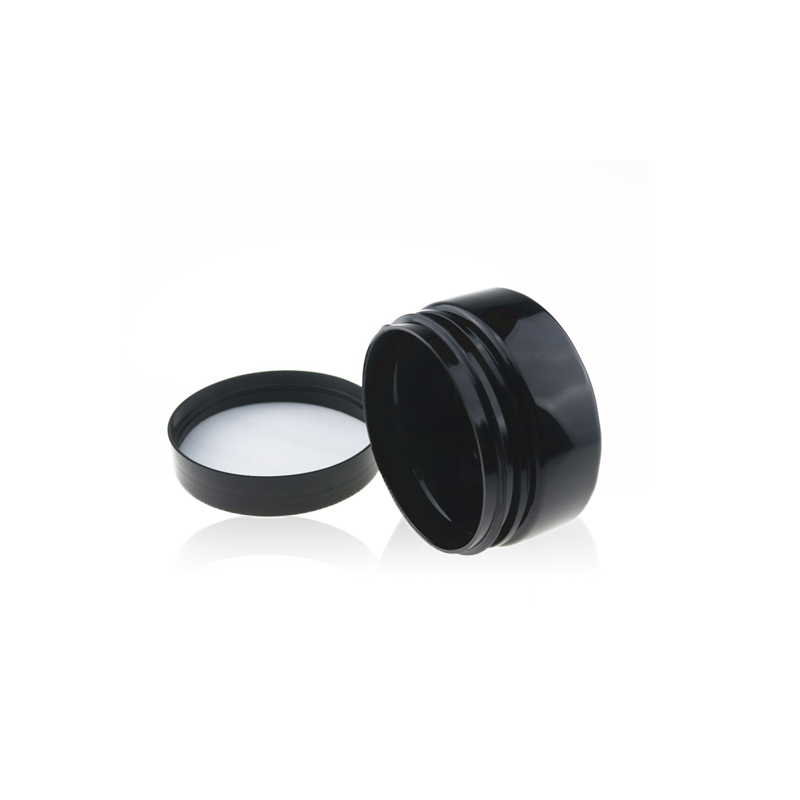 Cosmetic Packaging PET Nail Art 100ml Empty Black Cover Plastic Medicine Jar Pill Bottle Lush